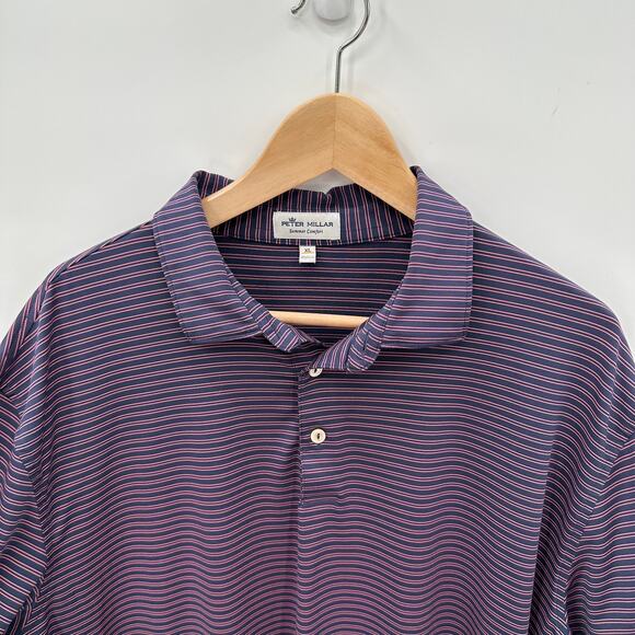 PETER MILLAR Summer Comfort Pace Performance Golf Active Polo // XL - Picture 4 of 7
